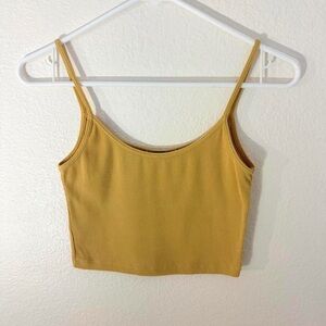 brandy melville yellow tank top